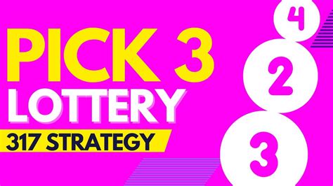 pick 3 lottery systems|317 System for Pick 3, Cash 3, Daily 3 .